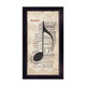 MA1134-712BLK “Music” is a 9”x18” print framed in a 712 Black frame of the art of American artist, Marla Rae. It shows a musical note made from typography with words about the power of music. The art is in natural colors with an attractive, decorative design. The print has an archival, protective, textured finish so no glass is needed, and is ready to hang. Made in the USA by skilled American workers.