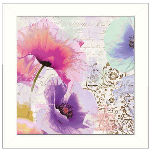 CB108-712W Poppies-and Paint I 12x12