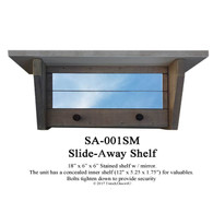 SA-001SM 18"  Slide-away/Hidden Shelf with a mirror