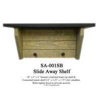 SA-001SB  Slide-away/Hidden shelf with a black top