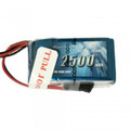 Gens Ace 2500mAh 7.4V Hump RX 2S2P Lipo Battery Pack with JR-3P Plug