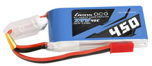Gens Ace 450mAh 7.4V 45C 2S1P Lipo Battery Pack With JST-SYP Plug