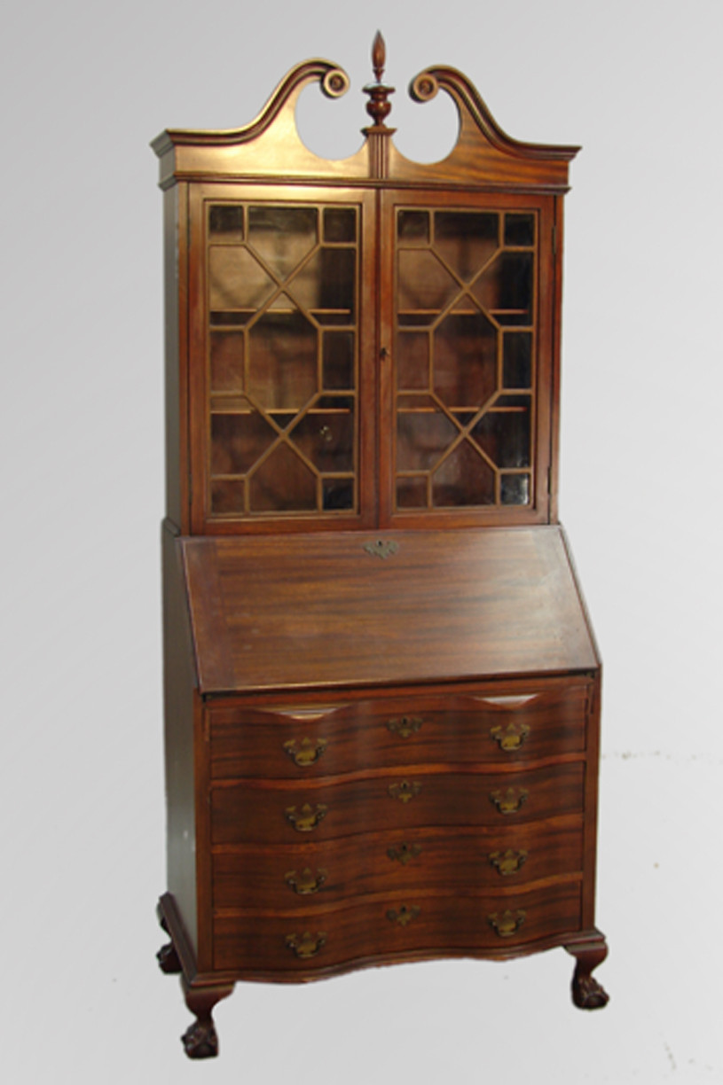 Sold Mahogany Governor Winthrop Desk By Maddox Maine Antique