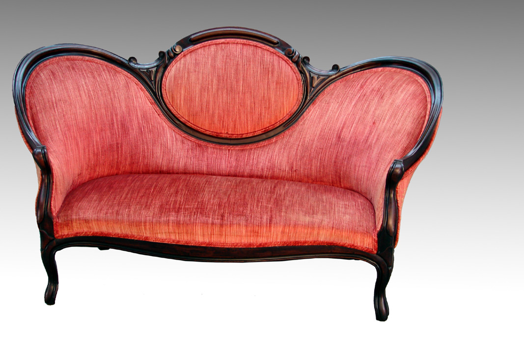 Sold Antique Victorian Cameo Back Civil War Era Sofa Maine