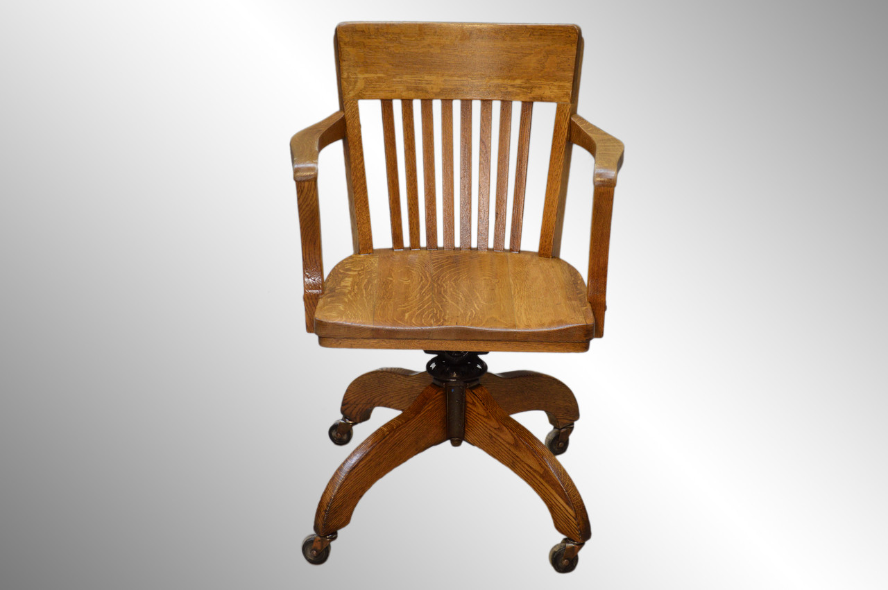 Sold Vintage Oak Lawyers Office Desk Chair Maine Antique Furniture