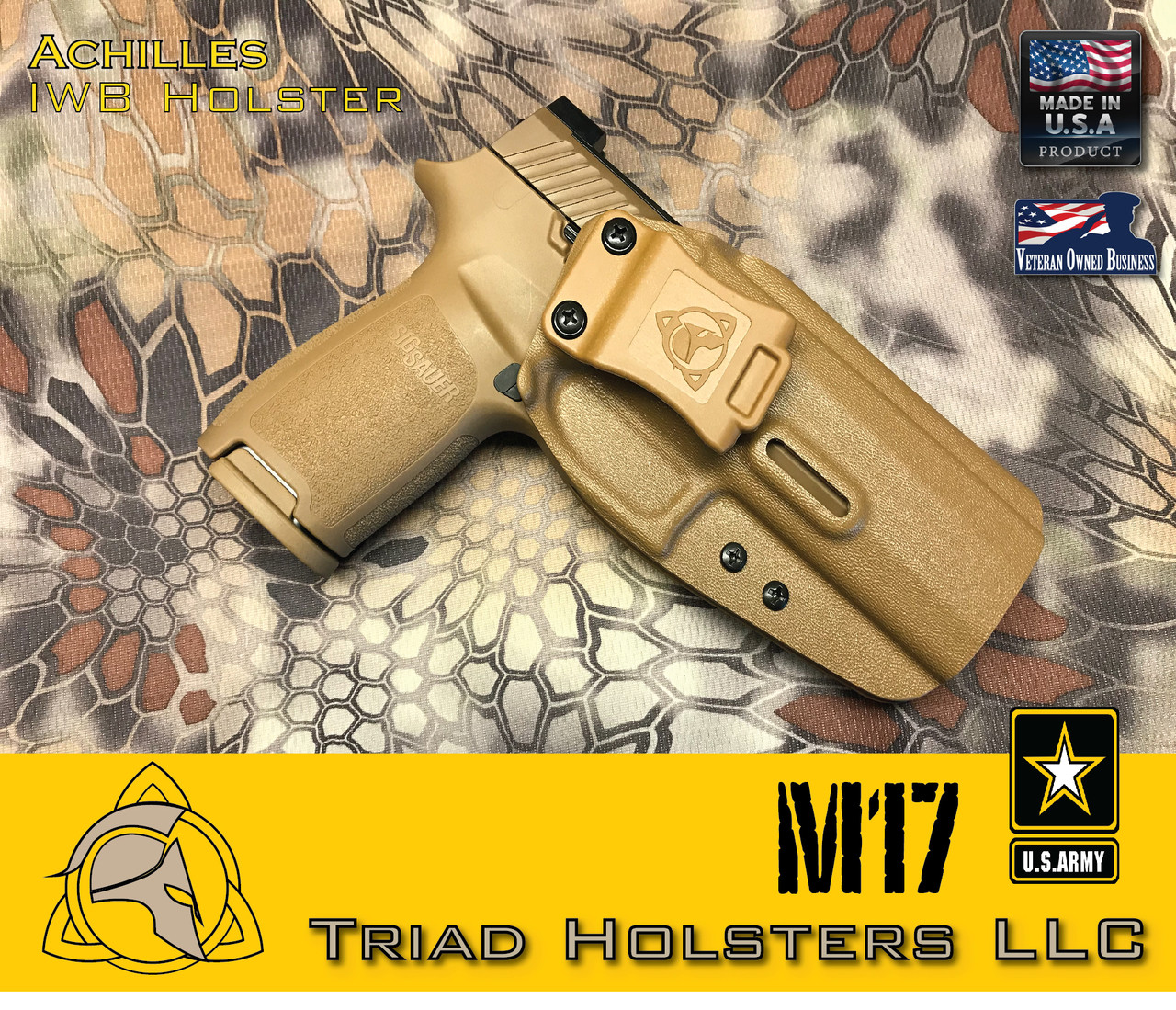 Kydex Holster | Triad Holsters LLC | Sig Sauer M17 | Inside the Waistband |  Achilles | Conceal Carry