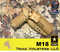 Achilles Holster for the US Army M18 in Coyote Tan, 1.5" Triad Enhanced Belt Clip, Right Hand