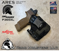 Kydex Holster Sig Sauer P365XL and Surefire XSC Ares IWB Inside the Waistband