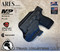 ARES WML holster for the Smith and Wesson Shield Plus with the Streamlight TLR-7A  Weapon Mounted Light  installed. Shown in Tactical Black. Right Hand, 1.5 Inch Belt Clip.