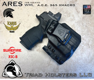 ARESWML Inside the Waistband holster for the Icarus Precision A.C.E. 365 XMACRO with the Surefire XSC-B.  