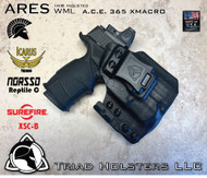 Kydex Holster Icarus Precision A.C.E. 365 XMACRO Norsso Reptile C and Surefire XSC-B  Ares IWB Inside the Waistband