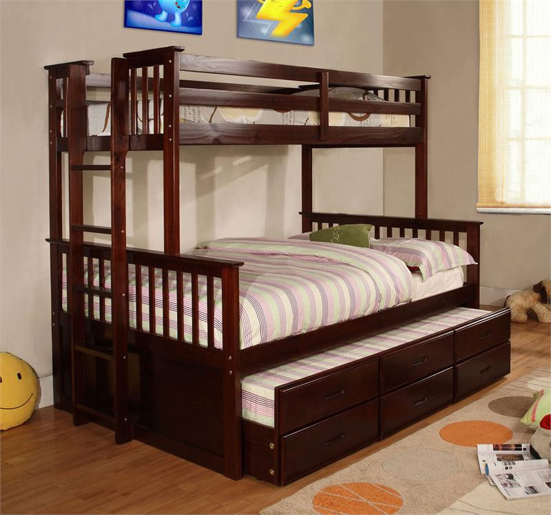 University Espresso Bunk Bed Bunk Bed Twin Over Full