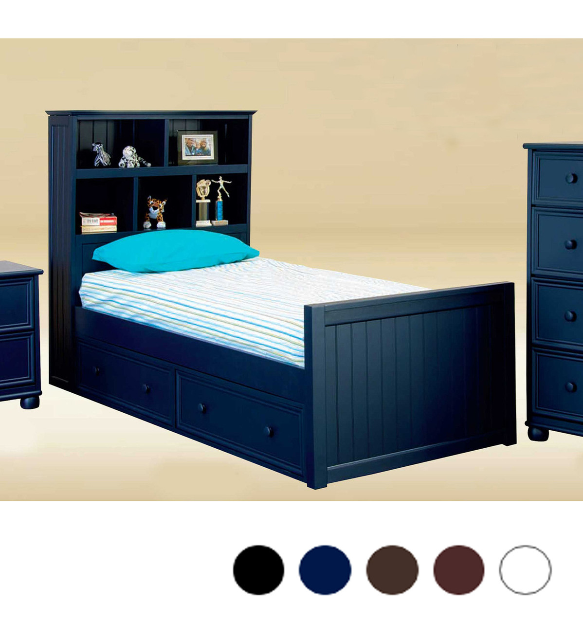 blue twin mattress beckett navy blue twin captain bed with optional trundle walnut white blue twin mattress beckett navy blue twin captain bed with optional trundle walnut white
