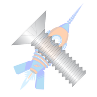 10-32 x 1/4 Phillips Flat 100 Degree Machine Screw Fully Threaded 18-8 Stainless Steel