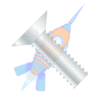 1/4-20 x 1-1/2 Phillips Flat 100º Machine Screw Fully Threaded Zinc