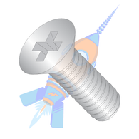 1/4-20 x 1-1/2 Phillips Flat Machine Screw Fully Threaded 18-8 Stainless Steel