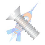 1/4-20 x 1-1/2 Slotted Flat Machine Screw Fully Threaded 18-8 Stainless Steel