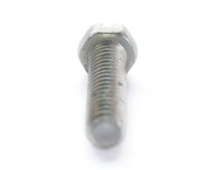 10-24 x 1 Slotted Indented Hex Head Machine Screw Fully Threaded Zinc