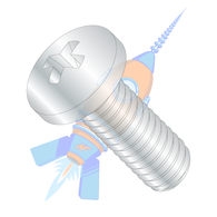 M2-0.4 x 5 Din 7985 A ISO 7045 Metric Phillips Pan Machine Screw Zinc