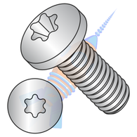 M6-1.0 x 35 ISO7045 Metric 6 Lobe Pan Head Machine Screw Full Thread 18-8 Stainless Steel