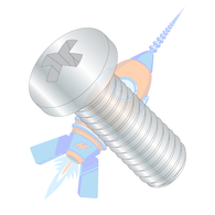 M3 x 10 JISB 1111 Class 4.8 Metric Phillips Pan Machine Screw Full Thread Zinc