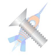 4-40  x  1/4 MS24693-C Phillips Flat 100 Degree F/T Machine Screw 300 Series S/S DFAR