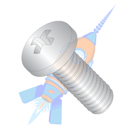 8-32  x  7/16 MS51957 NAS-1635 Phil Pan Machine Screw Coarse Full Thread 300 Series S/S DFAR