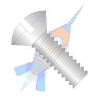 1/4-20 x 1-3/4 Slotted Oval Machine Screw Fully Threaded 18-8 Stainless Steel