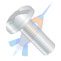 4-40 x 5/16 Combination (Phil/Slot) Pan Head Machine Screw Fully Threaded Zinc