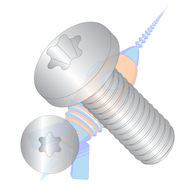 2-56 x 5/16 6 Lobe Pan Machine Screw Fully Threaded 18-8 Stainless Steel