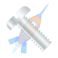 6-32 x 3/4 Slotted Pan Machine Screw Fully Threaded Zinc