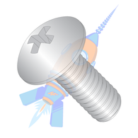1/4-20 x 1-1/4 Phillips Truss Machine Screw Fully Threaded Full Contour 18-8 Stainless Steel