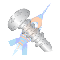 8-18 x 1-1/2 Phillips Pan Full Thread Self Drilling Screw 18-8 Stainless Steel