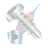 10-16 x 3/4 6 Lobe Pan Full Thread Self Drilling Screw 18-8 Stainless Steel