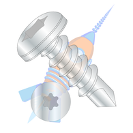 8-18 x 1 6 Lobe Pan Self Drilling Screw Fully Threaded Zinc