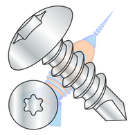 10-16 x 3/4 6 Lobe Truss Self Drilling Screw Fully Threaded Zinc