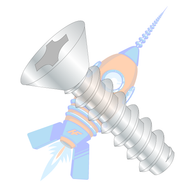 10-16 x 1-1/4 Phillips Flat Self Tapping Screw Type B Fully Threaded Zinc