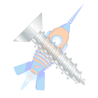 12-11 x 1-1/4 Phillip Flat Undercut Self Tapping Screw Type A Fully Threaded Zinc