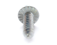 6-20 x 1/2 Slot Indent Hex Washer Serrated Self Tap Screw Type AB Full Thread Zinc