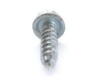 3/8 x 1 Slotted Indented Hex Washer Self Tapping Screw Type A Fully Threaded Zinc