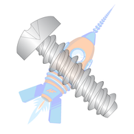10-16 x 1-1/4#8H PHILLIPS PAN HIGH LOW SCREW FULLY THREADED 410 Stainless Steel
