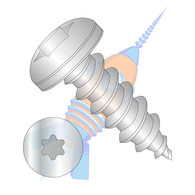 1/4-14 x 1 6 lobe Pan Self Tapping Screw Type A B Fully Threaded 18-8 Stainless Steel