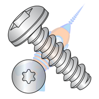 10-16 x 3/4 6 Lobe Pan Self Tapping Screw Type B Fully Threaded 18-8 Stainless Steel