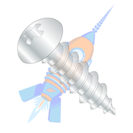 6-18 x 1 Phillips Round Self Tapping Screw Type A Fully Threaded Zinc