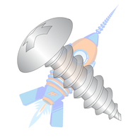 10-12 x 1-3/4 Phillips Full Contour Truss Self Tapping Screw Type A Full Thread 18 8 Stainless