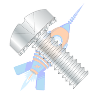 1/4-20 x 3/8 Phillips Pan External Sems Machine Screw Fully Threaded Zinc