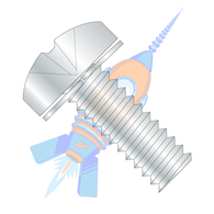 8-32 x 3/8 Phillips Pan Split Lock Washer Sems Fully Threaded Zinc