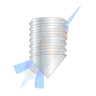 1/4-28 x 1/2 Fine Thread Socket Set Screw Cone Point Plain Imported