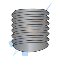 1/4-20 x 1/2 Coarse Thread Socket Set Screw Oval Point Plain