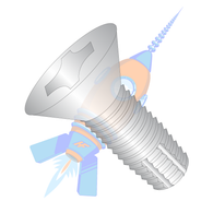 8-32 x 5/8 Phillips Flat Thread Cutting Screw Type F 4 10 Fully Threaded Stainless Steel